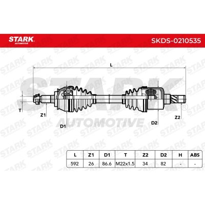 Drive Shaft Stark SKDS-0210535 SKDS-0210535 - photo 7
