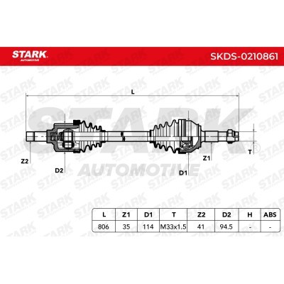 Drive Shaft Stark SKDS-0210861 SKDS-0210861 - photo 7