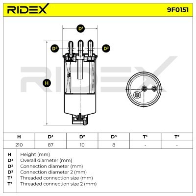 Fuel Filter RIDEX 9F0151 9F0151 - photo 6