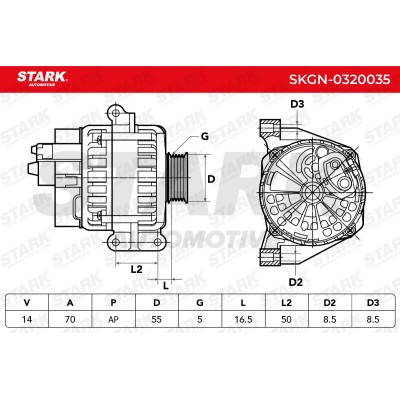 Alternator Stark SKGN-0320035 SKGN-0320035 - photo 7