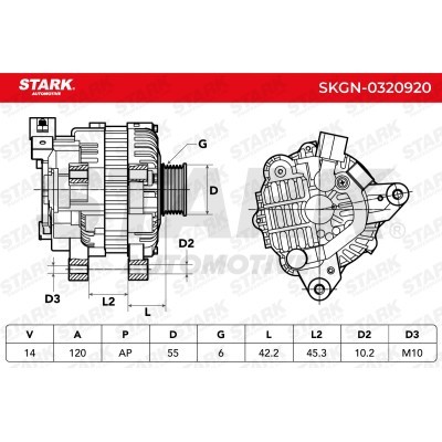Alternator Stark SKGN-0320920 SKGN-0320920 - photo 5