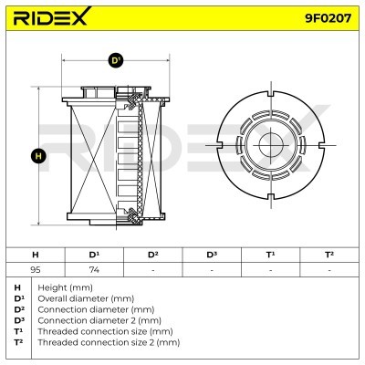 Fuel Filter RIDEX 9F0207 9F0207 - photo 4