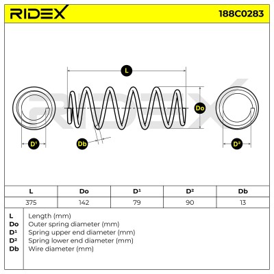 Suspension Spring RIDEX 188C0283 188C0283 - photo 6