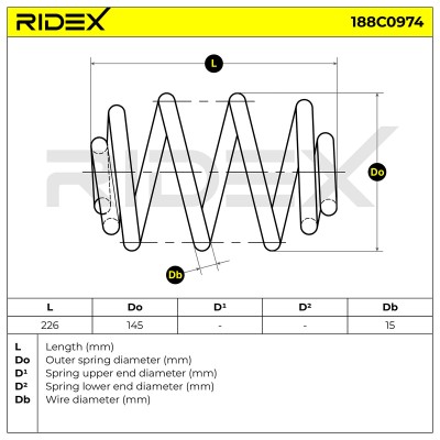 Suspension Spring RIDEX 188C0974 188C0974 - photo 5