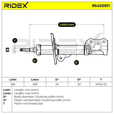 Shock Absorber RIDEX 854S0811 854S0811 - photo 5