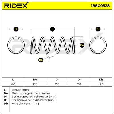 Suspension Spring RIDEX 188C0528 188C0528 - photo 6
