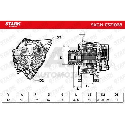 Alternator Stark SKGN-0321068 SKGN-0321068 - photo 5