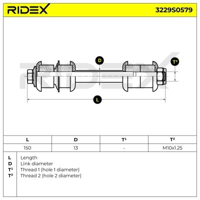 Stabilizer Link RIDEX 3229S0579 3229S0579 - photo 5