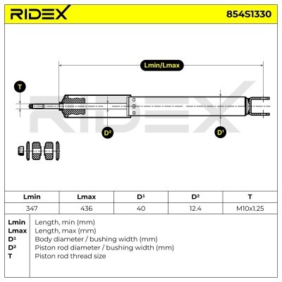 Shock Absorber RIDEX 854S1330 854S1330 - photo 5