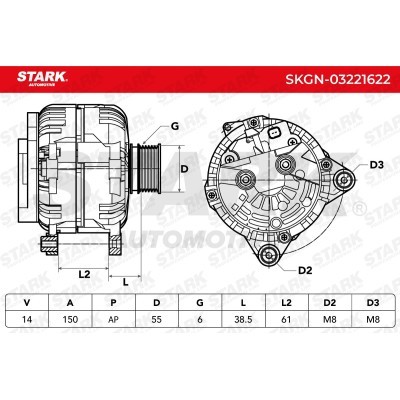 Alternator Stark SKGN-03221622 SKGN-03221622 - photo 8