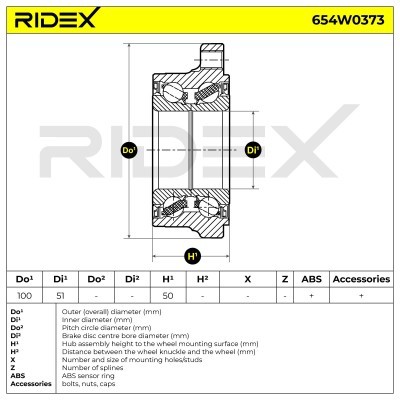 Wheel Bearing RIDEX 654W0373 654W0373 - photo 5