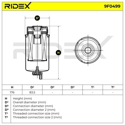 Fuel Filter RIDEX 9F0499 9F0499 - photo 6