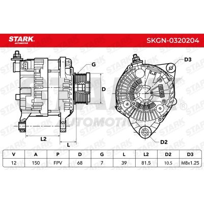 Alternator Stark SKGN-0320204 SKGN-0320204 - photo 6