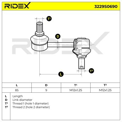 Stabilizer Link RIDEX 3229S0690 3229S0690 - photo 5