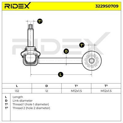 Stabilizer Link RIDEX 3229S0709 3229S0709 - photo 6