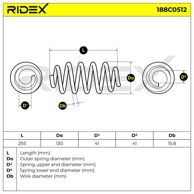 Suspension Spring RIDEX 188C0512 188C0512 - photo 5
