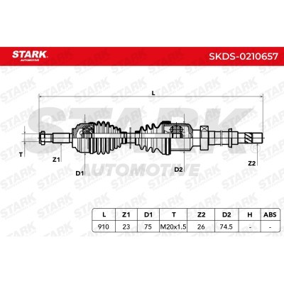 Drive Shaft Stark SKDS-0210657 SKDS-0210657 - photo 7