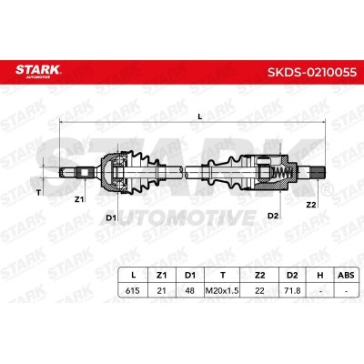 Drive Shaft Stark SKDS-0210055 SKDS-0210055 - photo 8