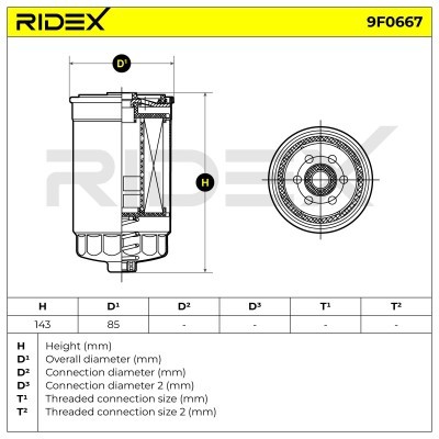 Fuel Filter RIDEX 9F0667 9F0667 - photo 6