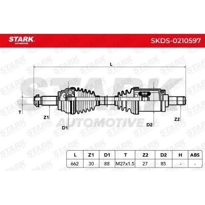 Drive Shaft Stark SKDS-0210597 SKDS-0210597 - photo 5