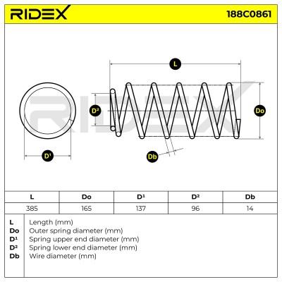 Suspension Spring RIDEX 188C0861 188C0861 - photo 5