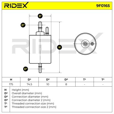 Fuel Filter RIDEX 9F0165 9F0165 - photo 10
