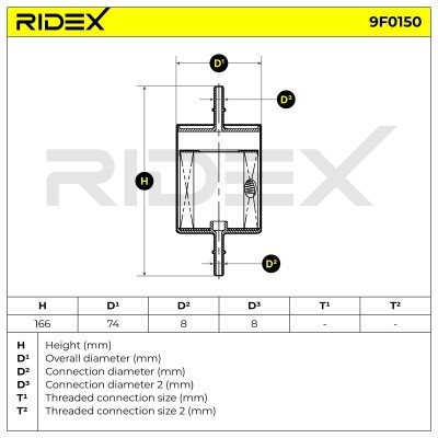Fuel Filter RIDEX 9F0150 9F0150 - photo 5