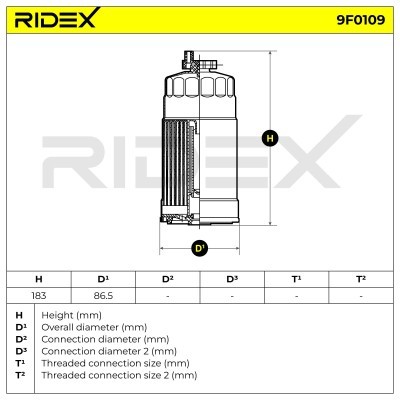 Fuel Filter RIDEX 9F0109 9F0109 - photo 6