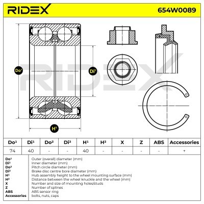 Wheel Bearing RIDEX 654W0089 654W0089 - photo 3