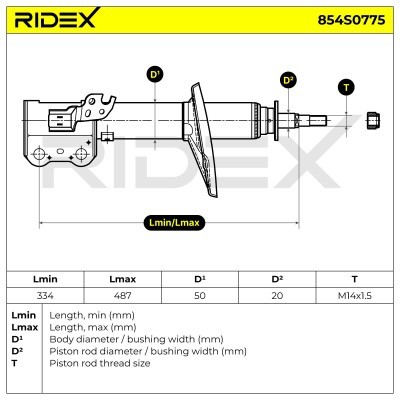 Shock Absorber RIDEX 854S0775 854S0775 - photo 6