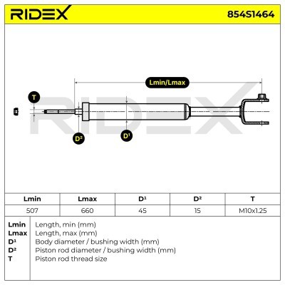 Shock Absorber RIDEX 854S1464 854S1464 - photo 6
