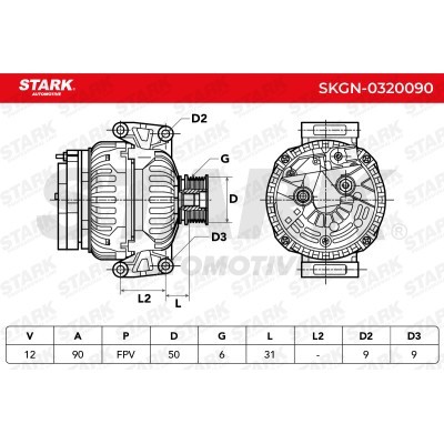 Alternator Stark SKGN-0320090 SKGN-0320090 - photo 7