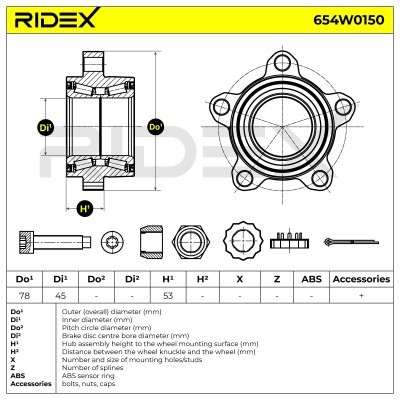 Wheel Bearing RIDEX 654W0150 654W0150 - photo 6