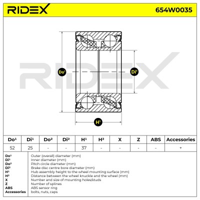 Wheel Bearing RIDEX 654W0035 654W0035 - photo 6