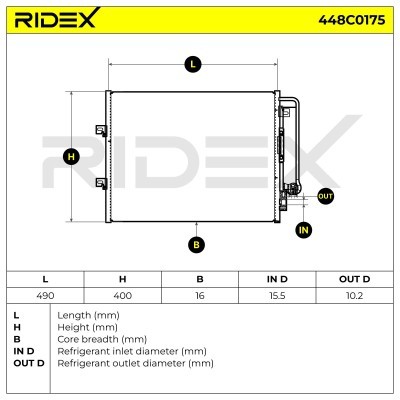 A/C condenser 448C0175 - photo 5
