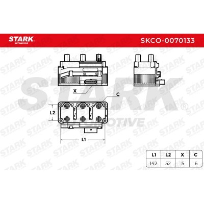 Ignition Coil Stark SKCO-0070133 SKCO-0070133 - photo 2