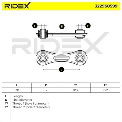 Stabilizer Link RIDEX 3229S0599 3229S0599 - photo 4