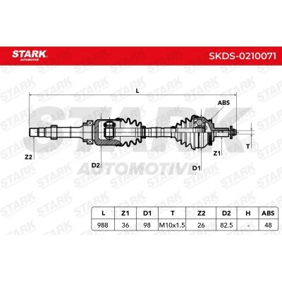 Drive Shaft Stark SKDS-0210071 SKDS-0210071 - photo 8