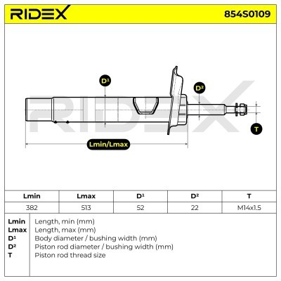 Shock Absorber RIDEX 854S0109 854S0109 - photo 6