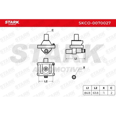 Ignition Coil Stark SKCO-0070027 SKCO-0070027 - photo 3