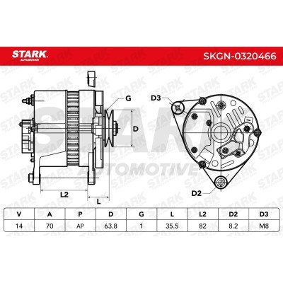 Alternator Stark SKGN-0320466 SKGN-0320466 - photo 5