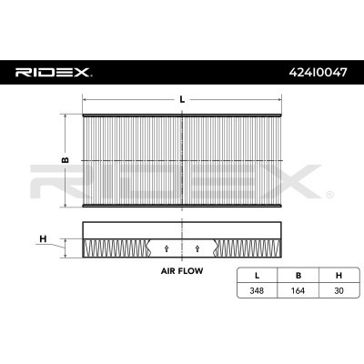 Cabin Air Filter RIDEX 424I0047 424I0047 - photo 2