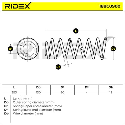 Suspension Spring RIDEX 188C0900 188C0900 - photo 5