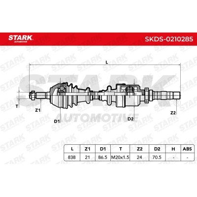 Drive Shaft Stark SKDS-0210285 SKDS-0210285 - photo 5