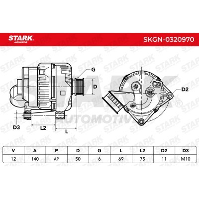Alternator Stark SKGN-0320970 SKGN-0320970 - photo 6