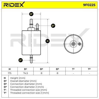 Fuel Filter RIDEX 9F0225 9F0225 - photo 5