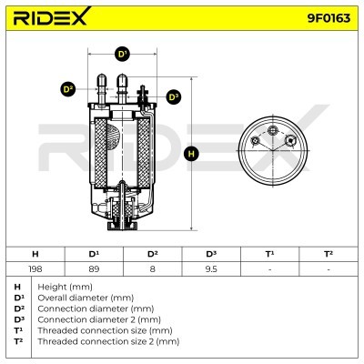 Fuel Filter RIDEX 9F0163 9F0163 - photo 5