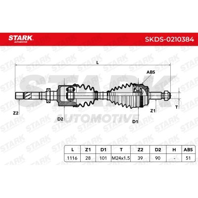 Drive Shaft Stark SKDS-0210384 SKDS-0210384 - photo 7