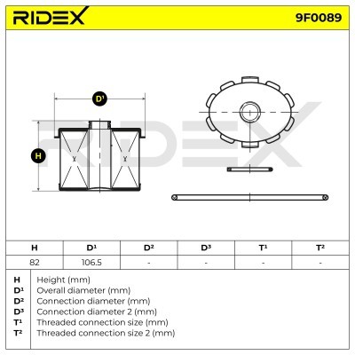 Fuel Filter RIDEX 9F0089 9F0089 - photo 6