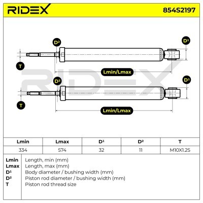 Shock Absorber RIDEX 854S2197 854S2197 - photo 8